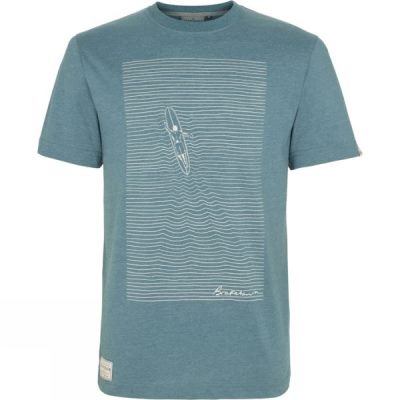 Tee Brakeburn Waves Surf Hombre Azules - Chile KGD976154